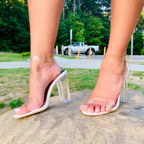 Clear Transparent Heels - Picture 3 of 4